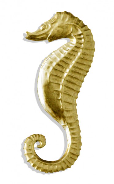 Sea Horse Set of 2 pcs. made from Dresden foil paper
