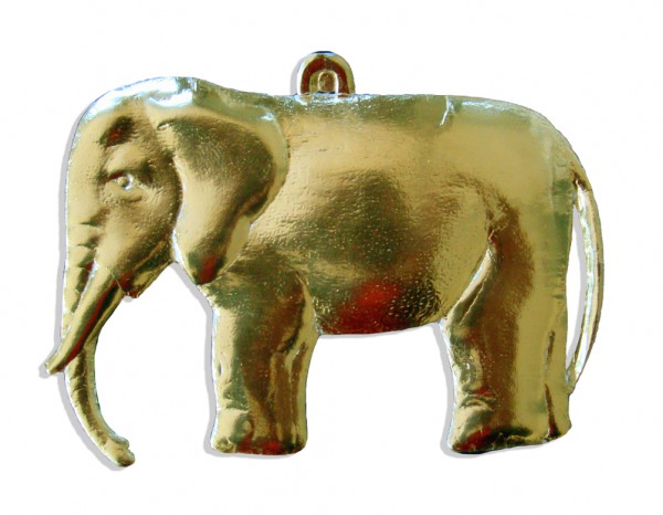 Elephant Set Of 2 pcs. made from Dresden foil paper