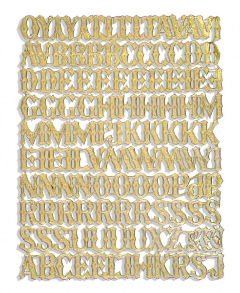 Buchstaben 1,5 cm Sortiment 114er Set aus Dresdner Pappe