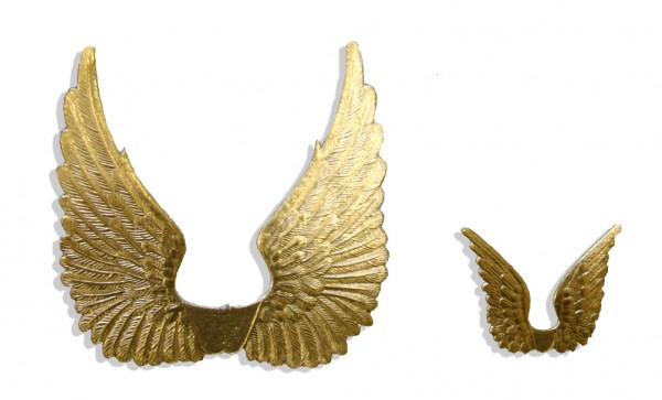 Dresden Angel Wings Set Of 8 pcs. made from Dresden foil paper