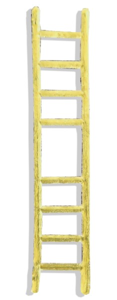 Ladder mid size Set of 13 pcs. made from Dresden foil paper